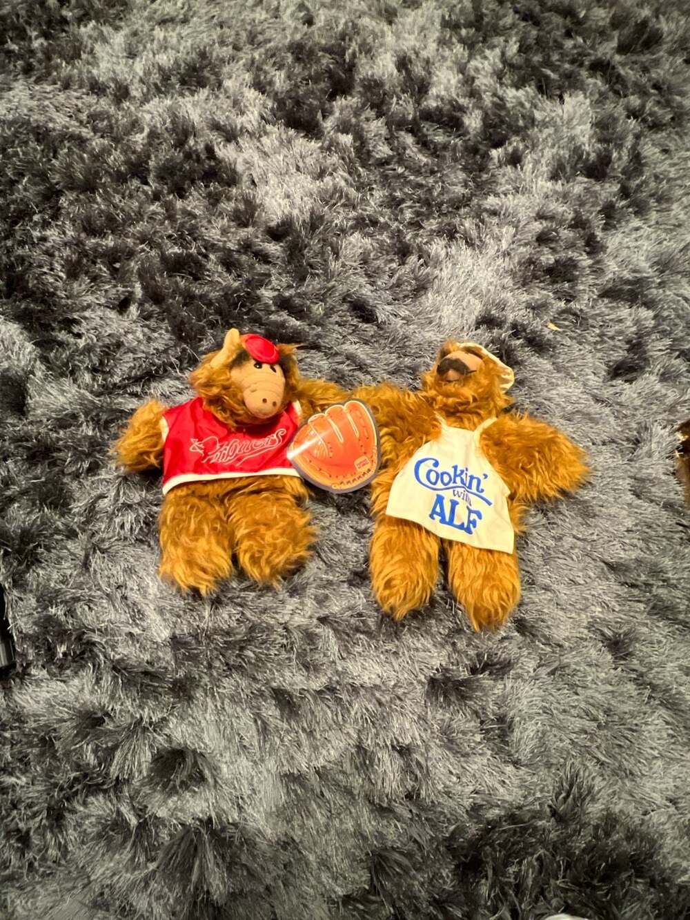 Vintage Burger King ALF 11" Plush Hand Puppets Lot of 2